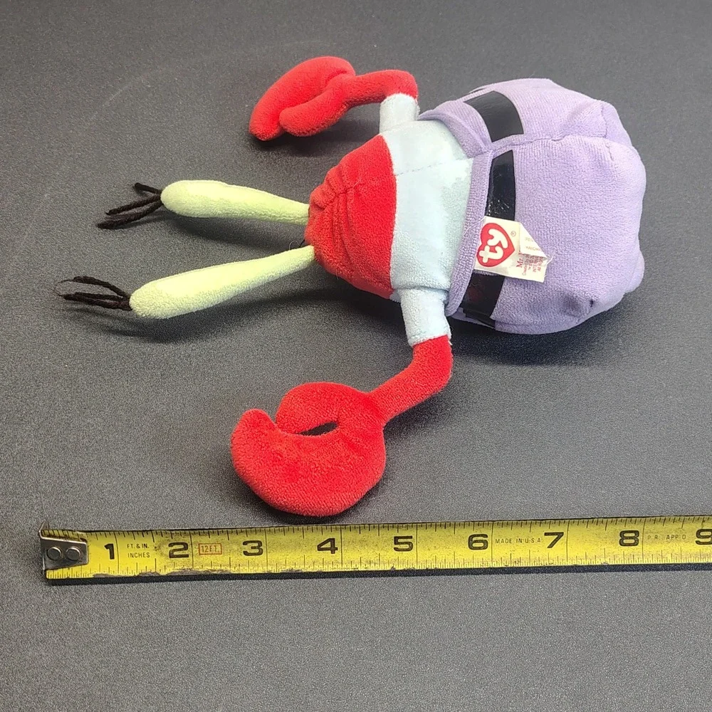 Ty Plush Toy Mr. Krabs SpongeBob SquarePants Beanie Baby